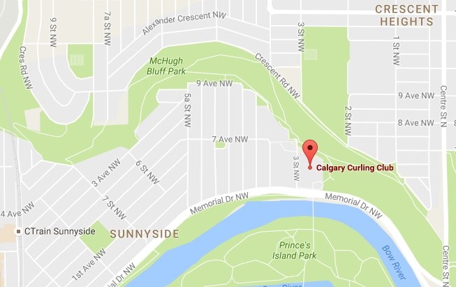 calgary curling club map